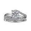 Gabriel & Co. Round Bypass Diamond Engagement Ring ER6974W44JJ