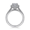 Gabriel & Co. Round Halo Diamond Engagement Ring ER7259W44JJ