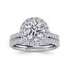 Gabriel & Co. Round Halo Diamond Engagement Ring ER7259W44JJ