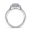 Gabriel & Co. Round Halo Diamond Engagement Ring ER7498W44JJ