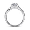 Gabriel & Co. Round Twisted Diamond Engagement Ring ER7517W4JJJ