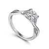 Gabriel & Co. Round Twisted Diamond Engagement Ring ER7517W4JJJ