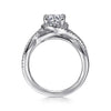 Gabriel & Co. Round Halo Diamond Engagement Ring ER7804W44JJ