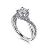 Gabriel & Co. Round Halo Diamond Engagement Ring ER7804W44JJ