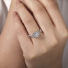 Gabriel & Co. Round Halo Diamond Engagement Ring ER7804W44JJ