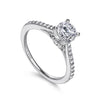 Gabriel & Co. Round Diamond Engagement Ring ER8060W44JJ