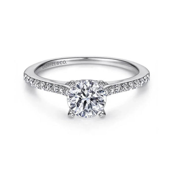 Gabriel & Co. Round Diamond Engagement Ring ER8060W44JJ