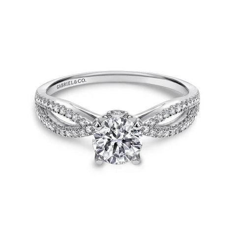 Gabriel & Co. Split Shank Diamond Engagement Ring ER8129W44JJ