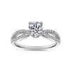 Gabriel & Co. Split Shank Diamond Engagement Ring ER8129W44JJ