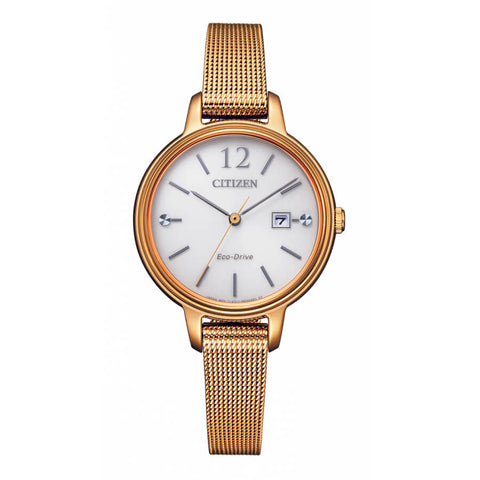 Citizen Rose Gold-tone Eco-Drive Women's Watch EW2447-89A
