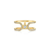 Michael M PAVE ALIGNMENT 14K Yellow Gold Ring F359PV
