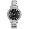 Citizen Silhouette Crystal Black Dial Stainless Steel Women's Watch FE7040-53E