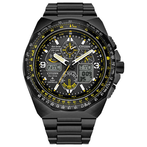 Citizen Promaster Skyhawk A-T Black Dial Black Stainless Steel Men's Watch JY8127-59E
