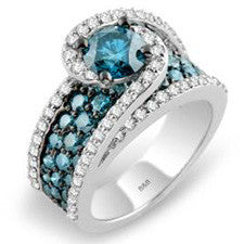 Sandra Biachi Caribbean Blue Diamond Ring LP6200BD