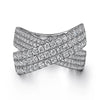 Gabriel & Co. Diamond Ladies Criss Cross Ring LR52466W45JJ
