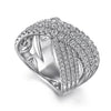 Gabriel & Co. Diamond Ladies Criss Cross Ring LR52466W45JJ