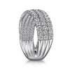Gabriel & Co. Diamond Ladies Criss Cross Ring LR52466W45JJ
