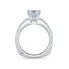 A.JAFFE Classic Two Row Shared Prong Engagement Ring MES103/40