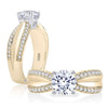 A.JAFFE Metropolitan 18K Yellow Gold Diamond Engagement Ring MES896/125