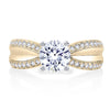 A.JAFFE Metropolitan 18K Yellow Gold Diamond Engagement Ring MES896/125