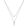 Gabriel & Co. Layered Pave Diamond Bar and Spike Pendant Necklace NK6009W45JJ