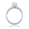 Tacori Coastal Crescent Solitaire Engagement Ring P100OV75X55FW