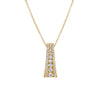 Michael M EUROPA 14K Yellow Gold Flare Pendant P398