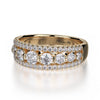 Michael M 18K White Gold Diamond Wedding Band R306B