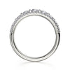 Michael M 18K White Gold Diamond Wedding Band R306B