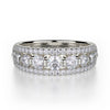 Michael M 18K White Gold Diamond Wedding Band R306B