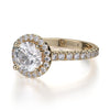 Michael M 18K White Gold Diamond Engagement Ring R320S-1