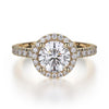 Michael M 18K White Gold Diamond Engagement Ring R320S-1