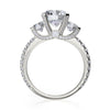 Michael M TRINITY 18K White Gold Engagement Ring R422-2