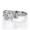 Michael M TRINITY 18K White Gold Engagement Ring R422-2