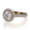 Michael M European Style Halo Diamond Engagement Ring R440-2