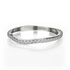 Michael M 18K White Gold Diamond Ladies Wedding Band R440SB