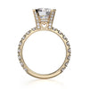 Michael M EUROPA 18K White Gold Diamond Engagement Ring R442-2