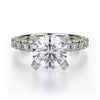 Michael M EUROPA 18K White Gold Diamond Engagement Ring R442-2