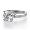 Michael M LOVE 18K White Gold Engagement Ring R457-2