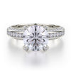 Michael M LOVE 18K White Gold Engagement Ring R457-2