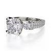 Michael M TRINITY Three-Stone Engagement Ring R475-2