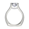 Michael M STRADA 18K White Gold Diamond Engagement Ring R480-2