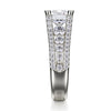 Michael M STELLA 18K White Gold Diamond Engagement Ring R513-1.5