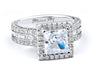 Michael M 18K White Gold Diamond Engagement Ring R621-2