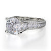 Michael M STRADA 18K White Gold Engagement Ring R656-2