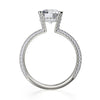 Michael M CROWN 18K White Gold Engagement Ring R702-2