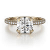 Michael M CROWN Diamond Engagement Ring R711-2