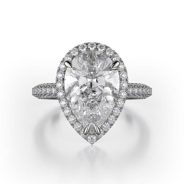 Michael M DEFINED Platinum Diamond Engagement Ring R730-2PR