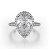 Michael M DEFINED Platinum Diamond Engagement Ring R730-2PR