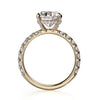 Michael M Crown Oval Center Diamond Engagement Ring R731-3